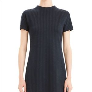 Theory Pale Stripe Dolman-Sleeve Shift Dress